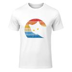 Vintage black cat lover, retro style cat gift T-Shirt in White - front view