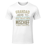 Birthday Gifts for Grandad T shirt Gifts from Grandchildren T-Shirt in White - front view