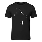 German Shepherd Silhouette Graphic for Men Women T-Shirt in Black - front view