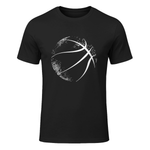 Basketball Silhouette Basketball T-Shirt in Black - front view