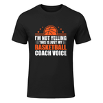 Cool Basketball Coach For Men Women Team Basketball Coaching T-Shirt in Black - front view