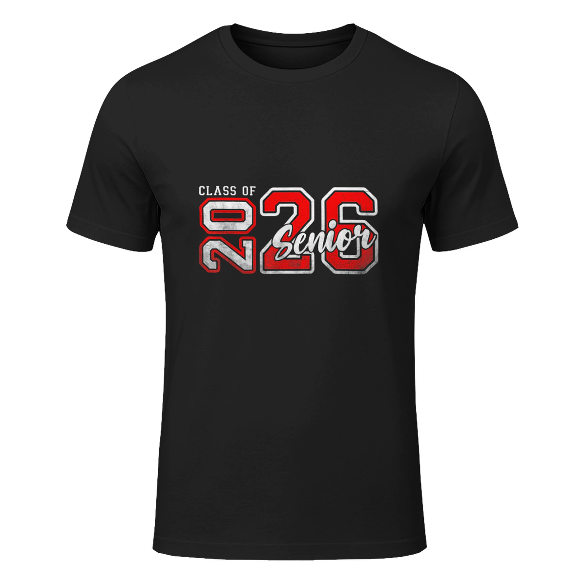 Graduation 2026 Graduate T-Shirt in Black - front view