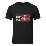 Graduation 2026 Graduate T-Shirt in Black - front view