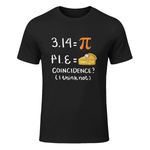 Funny Mathematics Humor Pi Day Joke Math Teacher Gift T-Shirt in Black - front view