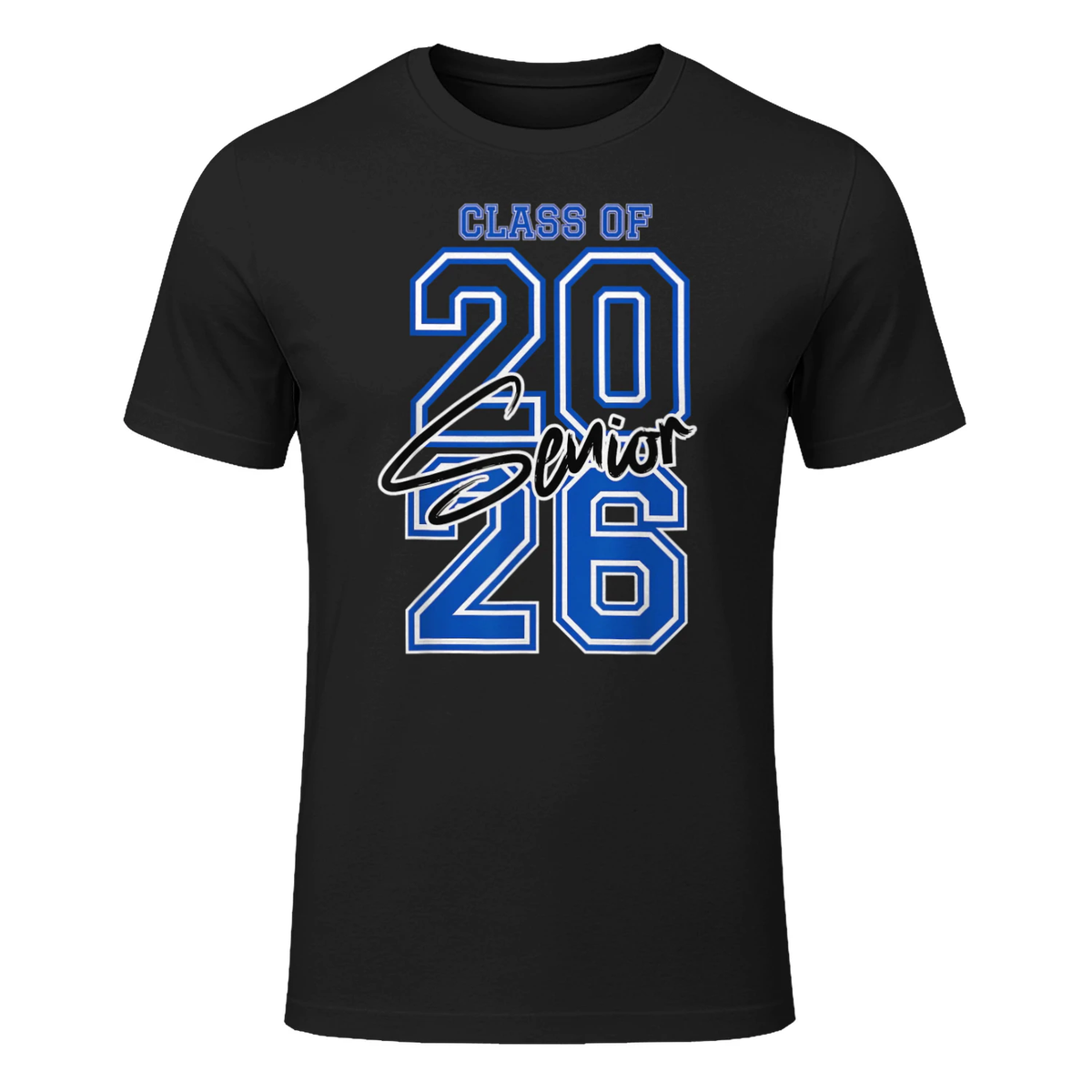 Class of 2026 Senior - 2026 Graduation T-Shirt in Black - front view