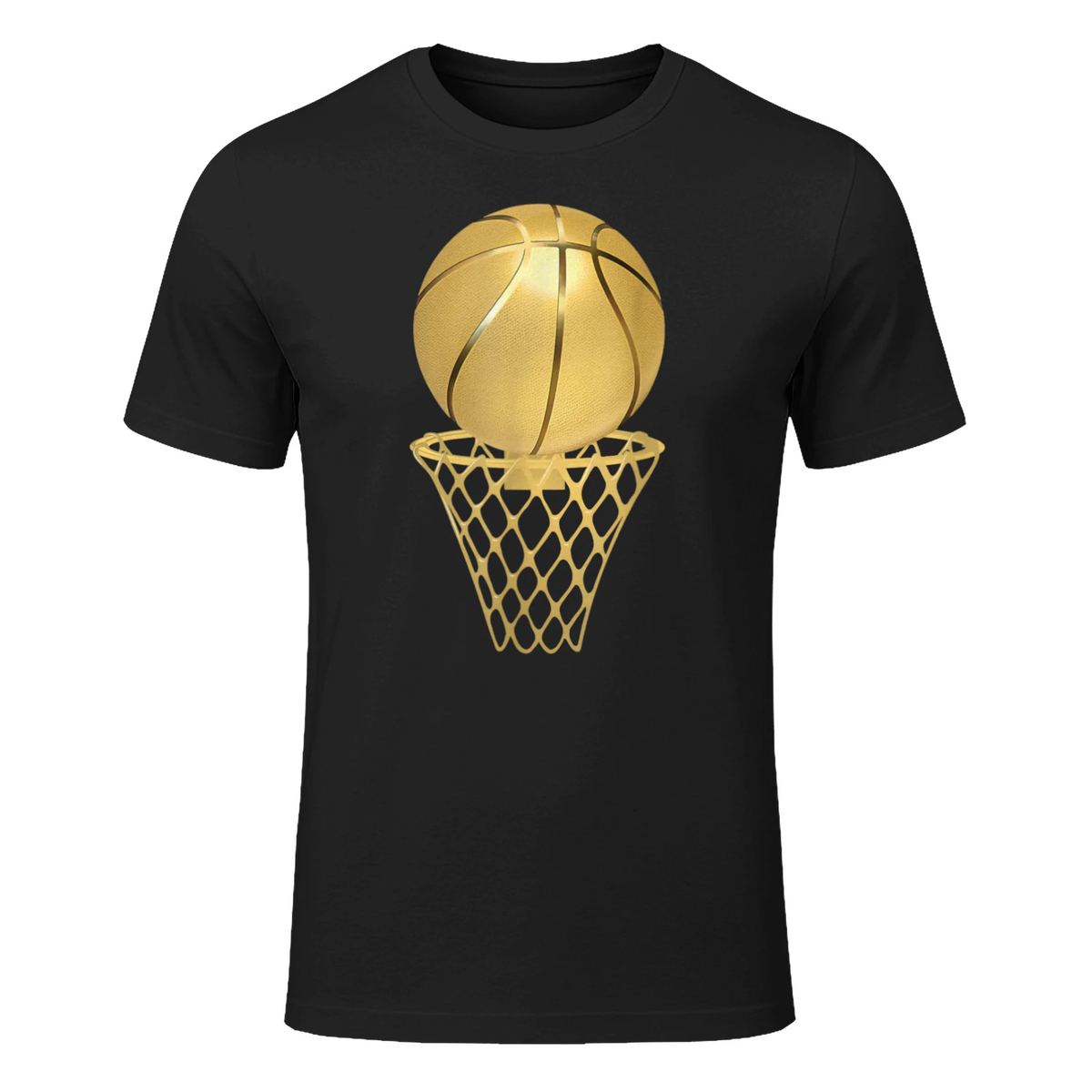 Basketball Player - Trophy Game Coach Sports Lover T-Shirt in Black - front view
