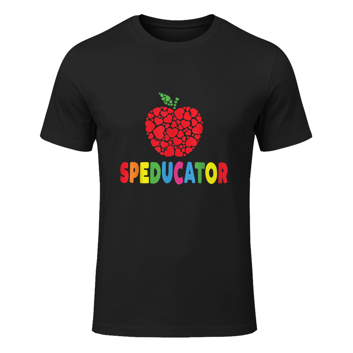 Speducator Educator for SPED Special Education Teacher T-Shirt in Black - front view